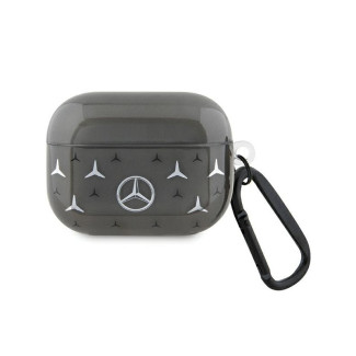 Mercedes AirPods Pro Cover Black Large Star Pattern