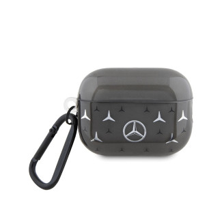 Mercedes AirPods Pro 2 (2022/2023) Cover Black Large Star Pattern