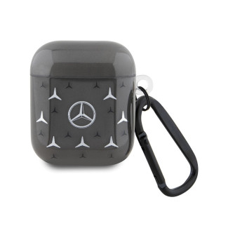 Mercedes AirPods 1/2 Cover Black Large Star Pattern