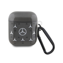 Mercedes AirPods 1/2 Cover Black Large Star Pattern