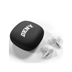 DKNY Écouteurs Bluetooth noirs TWS BT 3D finition en caoutchouc mat