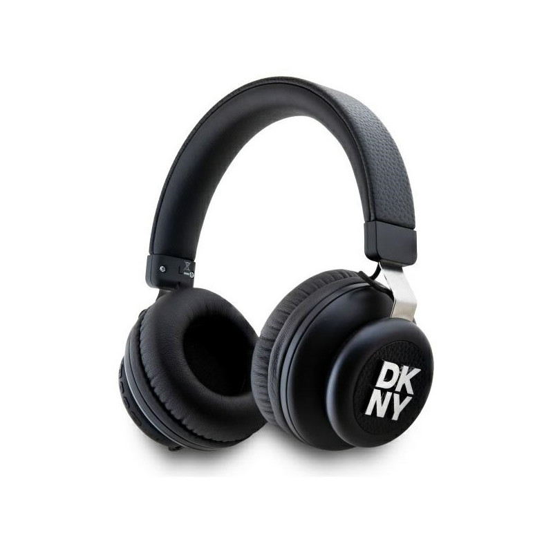 DKNY Casque Bluetooth noir logo en métal