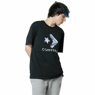 Camiseta de Manga Corta Hombre Converse Crystals Negro