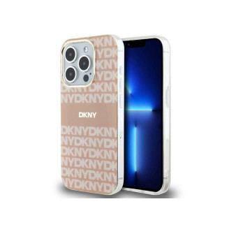 DKNY Coque rose pour iPhone 13/13 Pro mono et rayures MagSafe