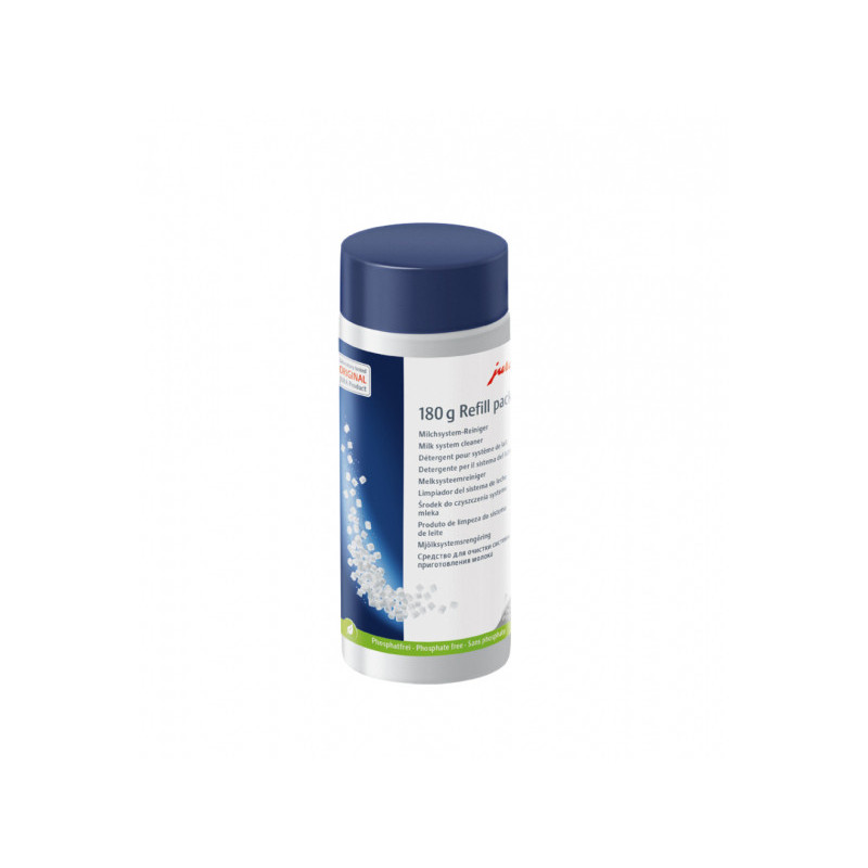 JURA Nettoyant pour système de lait . mini comprimés. bouteille rechargeable. 180g. référence 24212 JURA Nettoyant pour système de lait . mini comprimés. bouteille rechargeable. 180g. référence 24212
