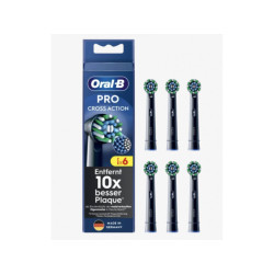 Oral-B ProCrossAction Brush Heads Pack of 6 Black 860229