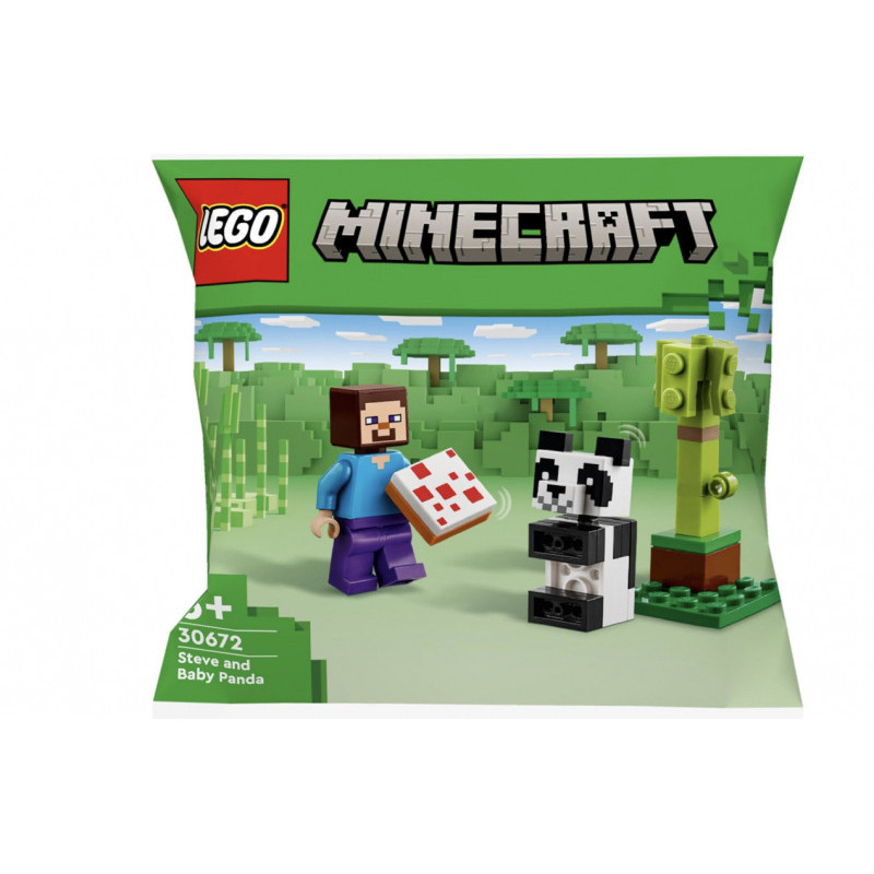 LEGO Minecraft - Steve avec un Bébé Panda (30672)