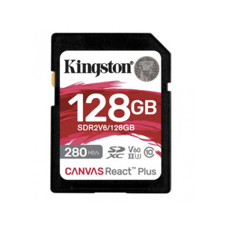 Kingston 128GB Canvas React Plus SDXC SDR2V6/128GB