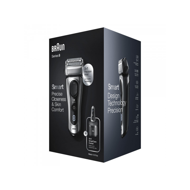 Braun Rasoir électrique pour hommes Series 8 8457cc Wet&Dry Braun Rasoir électrique pour hommes Series 8 8457cc Wet&Dry