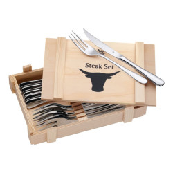 WMF Steak Cutlery Set 12-Piece Stainless Steel 12.8063.6046