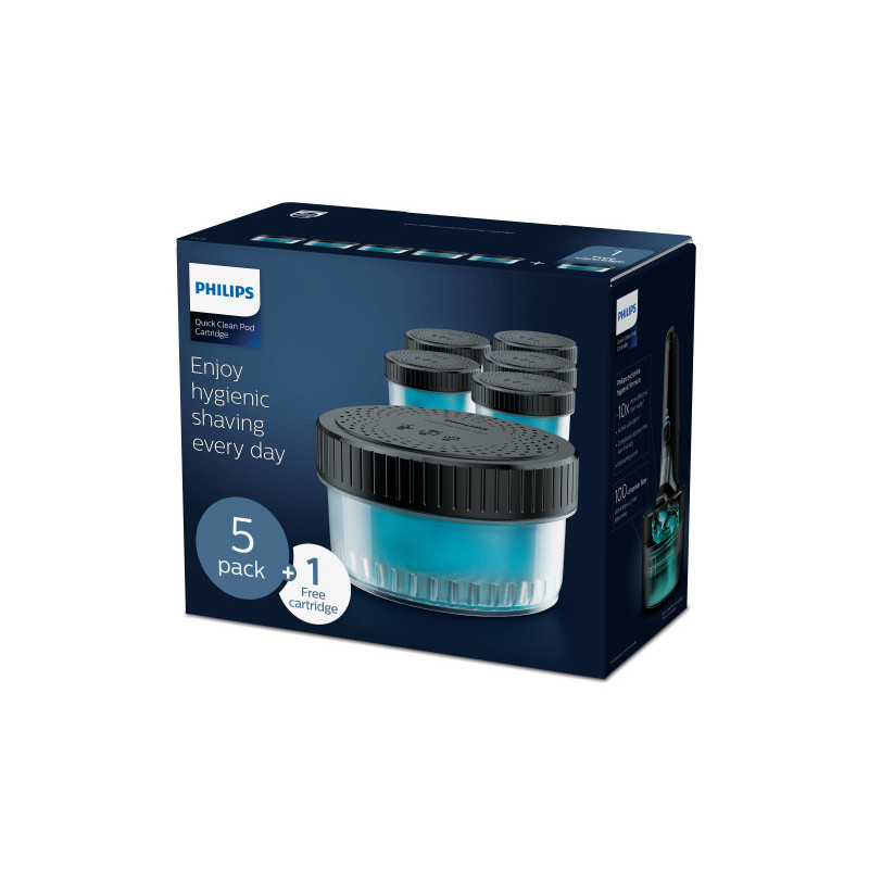 Philips Pack de 6 cartouches Quick Clean Pod CC16/50
