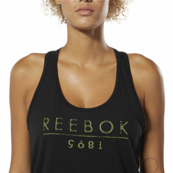 Maillot de Corps sans Manches pour Femme Reebok 1895 Race Noir