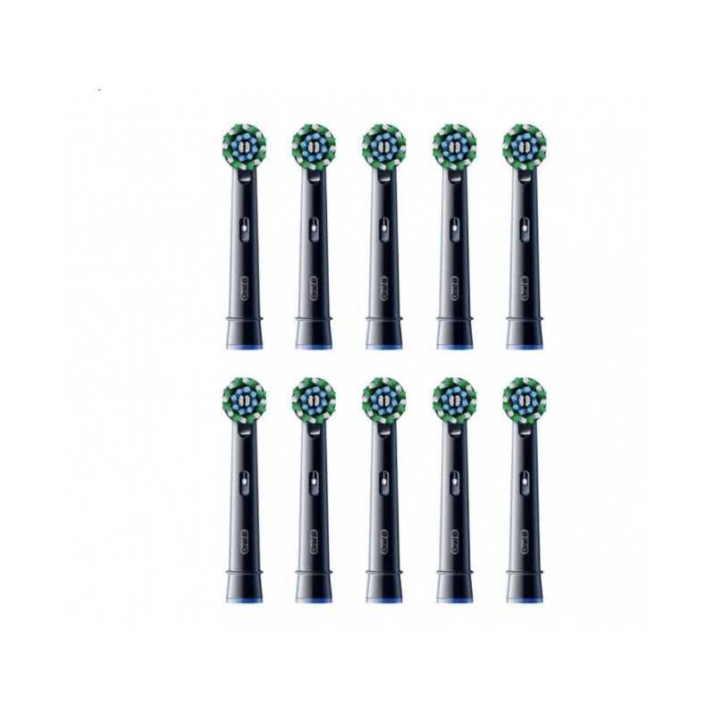 Oral-B Brush Heads Pro CrossAction Pack of 10 Black 860465