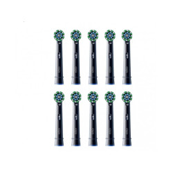 Oral-B Brush Heads Pro CrossAction Pack of 10 Black 860465