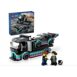 LEGO City - La voiture de course et le camion de transport de voitures (60406)