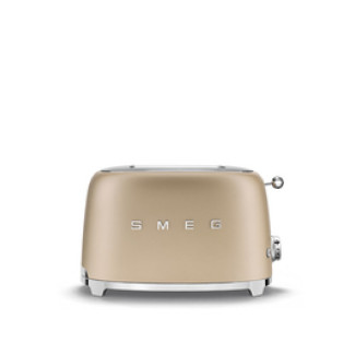 Smeg Toaster 2 Slice 50\'s Style (Champagne) Gold TSF01CHMEU