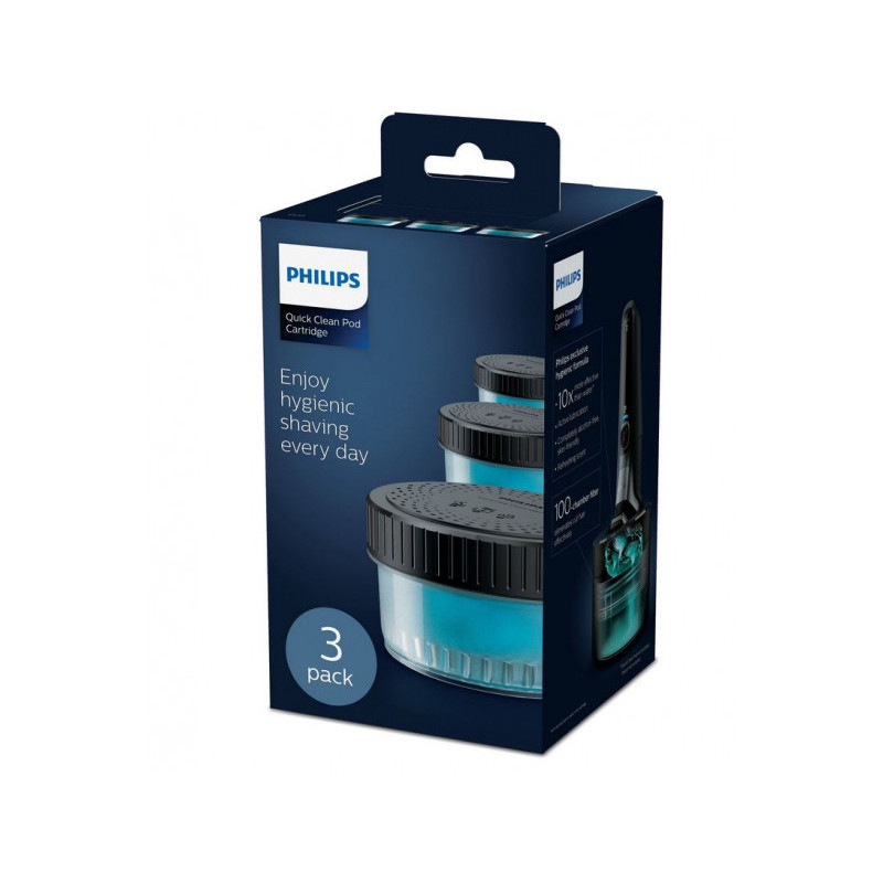 PHILIPS Pack de 3 cartouches de Quick Clean Pod CC13/50