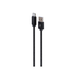 CableXpert Type-C USB Cable Metal Connectors 1.8m Black CCDB-mUSB2B-AMCM-6