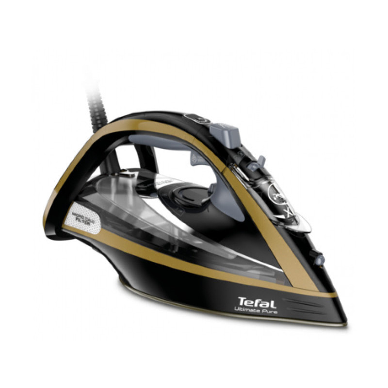 Tefal Dry & Steam Iron Durilium Autoclean soleplate Black/Gold FV9865