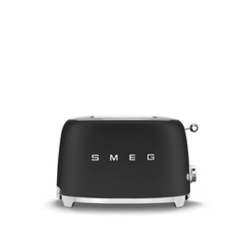 Smeg 2 Slice Toaster 50s Style Matt Black TSF01BLMEU Smeg 2 Slice Toaster 50s Style Matt Black TSF01BLMEU
