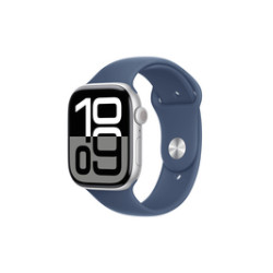 Apple Watch Series 10 46mm GPS Aluminium Silver M/L Denim MWWM3QF/A