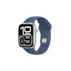 Apple Watch Series 10 42mm GPS+Cell. Aluminium Silver S/M Denim MWX33QF/A