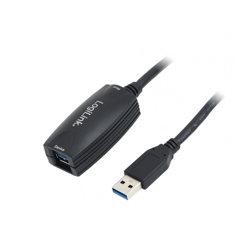 LogiLink USB 3.0 cable USB-A/M to USB-A/F amplifier 5m Sblack UA0127 LogiLink USB 3.0 cable USB-A/M to USB-A/F amplifier 5m Sblack UA0127