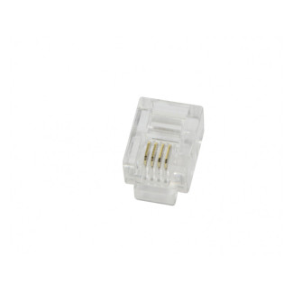 LogiLink RJ10 modular plug 4P4C Unshielded 100 pieces MP0017