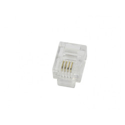 LogiLink RJ10 modular plug 4P4C Unshielded 100 pieces MP0017