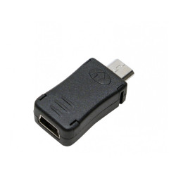 LogiLink USB 2.0 Adapter Micro-USB/M to Mini-USB/F Black AU0010