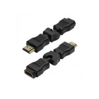 LogiLink HDMI Adapter A/M to A/F 270° rotatable 4K/30 Hz Black AH0012
