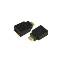 LogiLink HDMI Adapter Mini-C/M to A/F 4K/30 Hz Black AH0009
