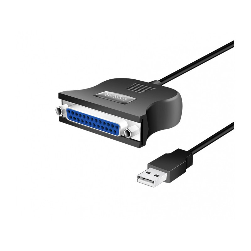 LogiLink USB 1.1 cable USB-A/M to DB25/M bidirect Black 1.8m UA0054A LogiLink USB 1.1 cable USB-A/M to DB25/M bidirect Black 1.8m UA0054A