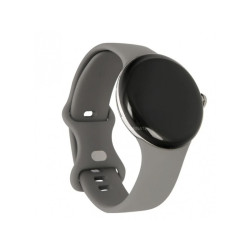 Google Pixel Watch 41mm LTE Polished Silver/Charcoal GA04303-DE