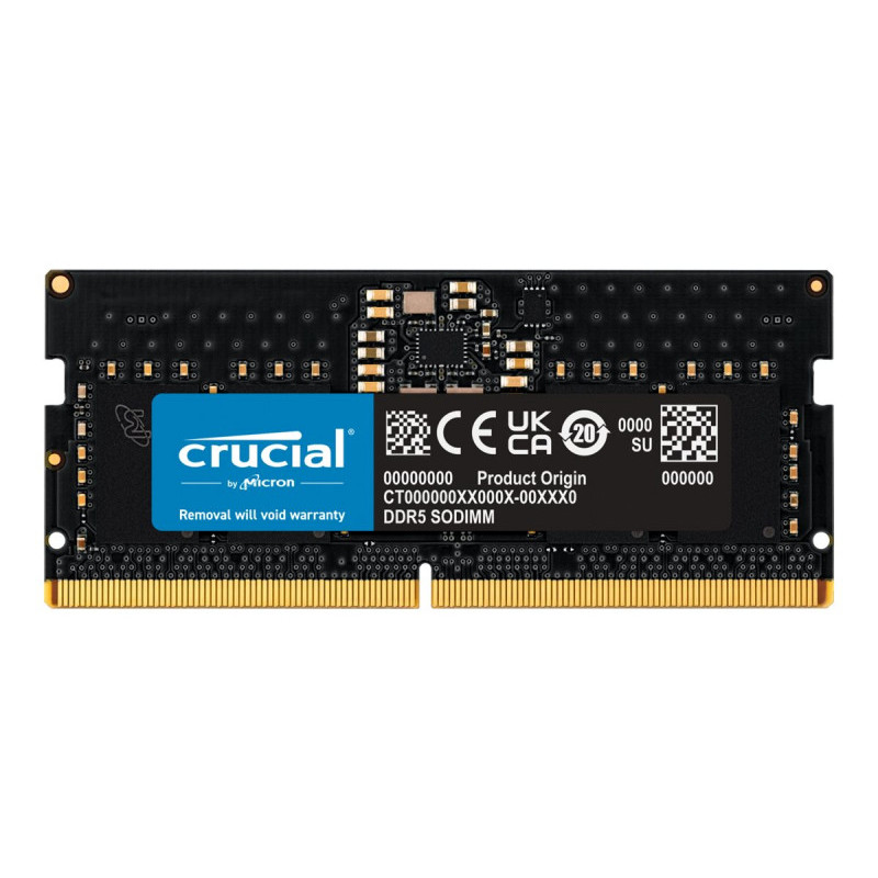 Crucial 8GB DDR5 5600 CL46 SO-DIMM CT8G56C46S5 Crucial 8GB DDR5 5600 CL46 SO-DIMM CT8G56C46S5