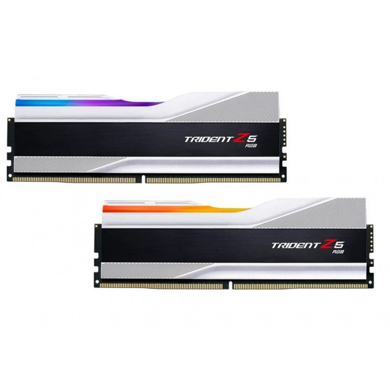 G.Skill RAM Trident Z5 RGB DDR5-6000MHz 32Go (2x 16 Go) 288-pin DIMM G.Skill RAM Trident Z5 RGB DDR5-6000MHz 32Go (2x 16 Go) 288-pin DIMM