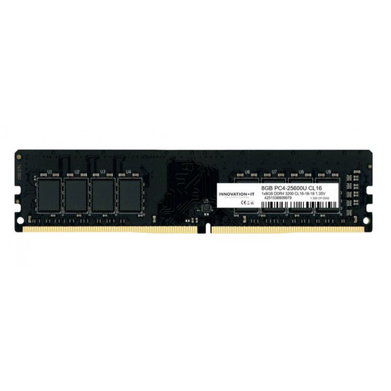 Innovation IT RAM CL16-18-18 1.35V LD 8-Chip 8Go DDR4-3200MHz (INNO8G3200S)