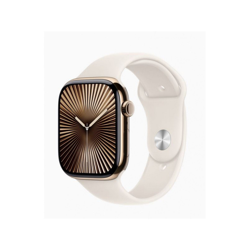 Apple Watch S10 Or Titane 46mm GPS+Cell Sports Starlight M/L (MWYY3QF/A) Apple Watch S10 Or Titane 46mm GPS+Cell Sports Starlight M/L (MWYY3QF/A)
