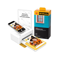 KODAK Instant Photo Printer Dock Plus 4x6 inch + 10 sheets