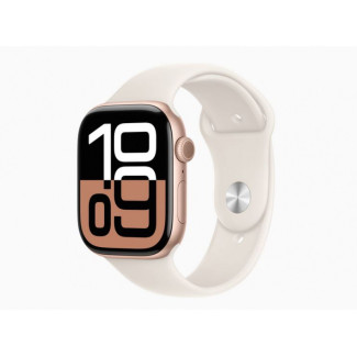 Apple Watch S10 alu rose gold 46 mm GPS sports starlight (MWWU3QF/A)