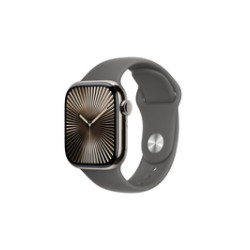 Apple Watch S10 Titane Naturel 42mm GPS+Cellulaire Gris Pierre (MWXE3QF/A)