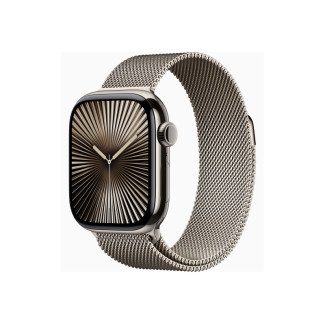 Apple Watch S10 Titane Naturel 42mm GPS+Cell Bracelet Milanais (MWXF3QF/A)