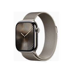 Apple Watch S10 Titane Naturel 42mm GPS+Cell Bracelet Milanais (MWXF3QF/A)