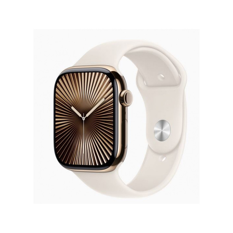 Apple Watch Série 10 Titane Or 46mm GPS+Cellulaire Sport Étoile (MWYX3QF/A)