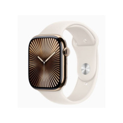 Apple Watch Série 10 Titane Or 46mm GPS+Cellulaire Sport Étoile (MWYX3QF/A)