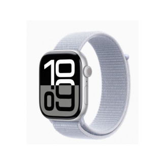 Apple Watch S10 Alu Argent 46mm GPS+Cellulaire Sport Bleu Nuage (MWY23QF/A)
