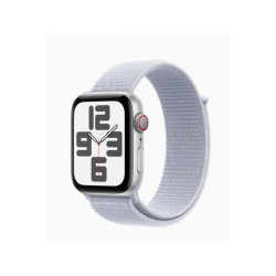 Apple Watch SE Argent 44mm GPS+Cellulaire Sport Bleu Nuage (MXGR3QF/A)