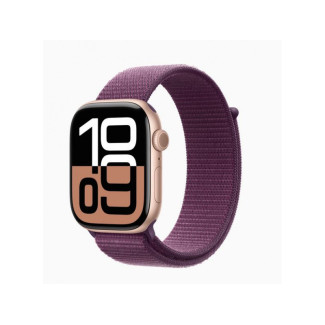Apple Watch S10 Alu Rose Or 46mm GPS+Cellulaire Sports Prune (MWY83QF/A)