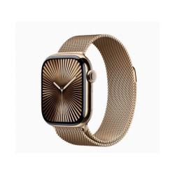 Apple Watch S10 GPS + Cell 42mm Titan Or Bracelet Milanais Doré (MX083QF/A)