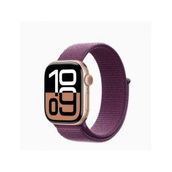 **Apple Watch S10 42mm Alu Or Rose GPS + Cellular Sport Prune (MWXC3QF/A)**